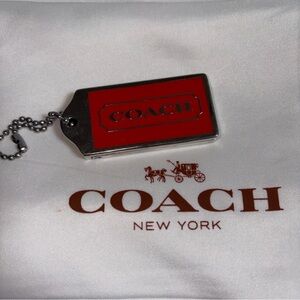 Vintage Coach Solid Perfume Scent Enameled Keychain - NO PERFUME